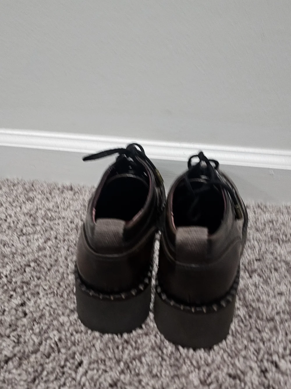 Franco Sarto Chunky Lace-Up Shoes in Dark Brown Balin Oxford Size 6.5